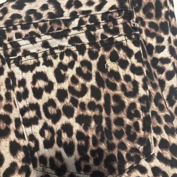 rag & bone Women's 27 Boyfriend Jean Straight Leg Leopard Print Mid Rise - Picture 5 of 8